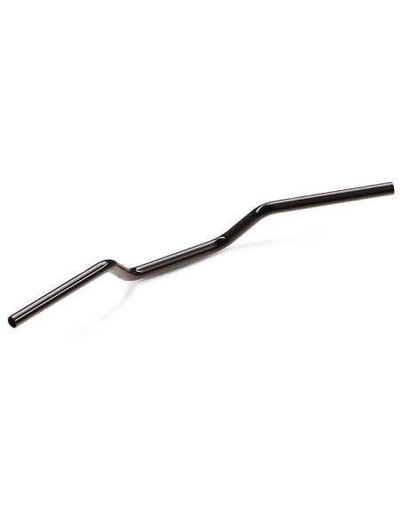 Guidon Zard Sport 4in Chrome Noir (Ø1in) pour Softail 2025 et Touring avec risers hauts