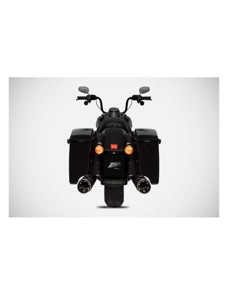Zard slip-ons black inox Euro 5 for Touring 21–23