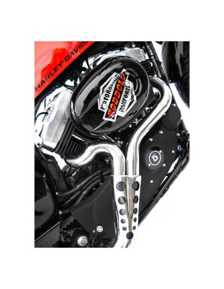 Escape Zard 2-1 cónico polido para XL Sportster 04–13 (Euro 3)