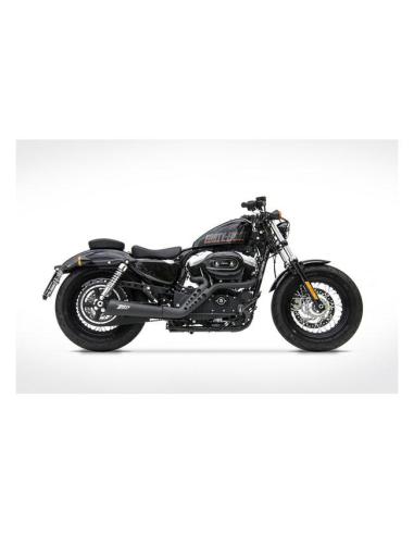 Escape Zard 2-1 Sport preto para XL Sportster 04-13 (Euro 3)