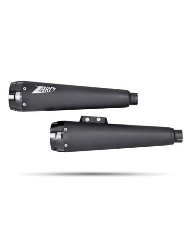 Slip-ons Zard 2-2 Black for Softail M8 2018–2023 (Euro 4/5)
