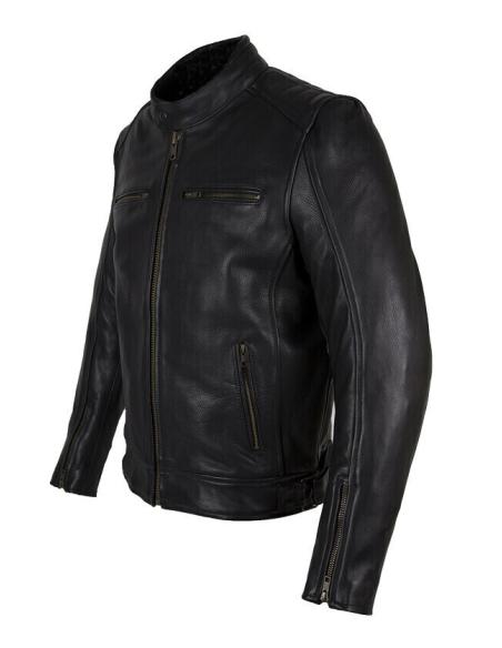 Acheter Veste Moto Hollister Wind AAA | Cuir 1.3mm avec Protections CE à prix réduit