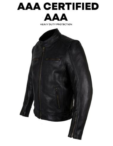 Comprar Chaqueta Moto Hollister Wind AAA | Piel 1.3mm con Protecciones CE a precio de oferta