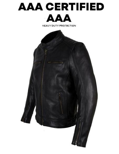 Buy Hollister Wind AAA Motorcycle Jacket | Leather 1.3mm with CE Protection at a Discounted Price