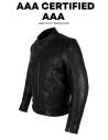 GIACCA IN PELLE HOLLISTER WIND AAA CON PROTEZIONI CE E FODERA REMOVIBILE