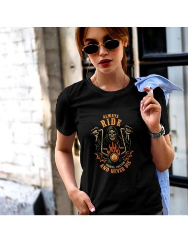 Comprar Camiseta Ride Or Trick Femenina a precio de oferta