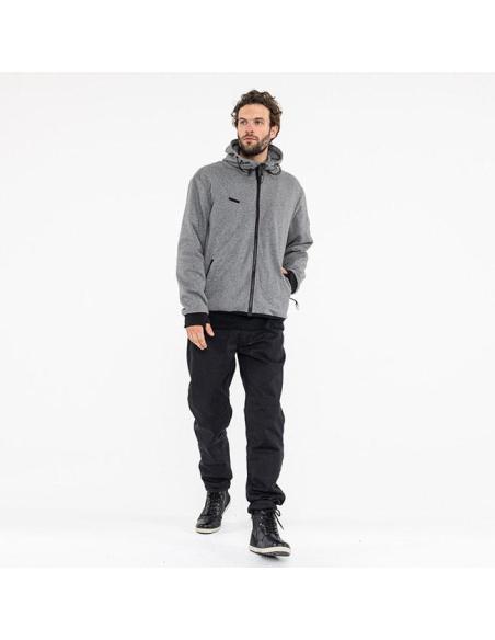 John Doe XTM Hoodie Grey | Sudadera Técnica AAA con Protecciones