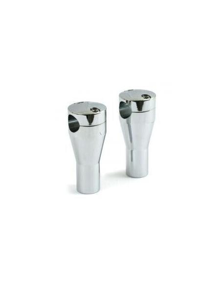TOURELLES CHROMÉES "RONDES" 10 CM