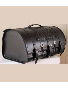 REINFORCED LEATHER TRUNK "BIG FOOT" GOTIK FOR TWO HELMETS