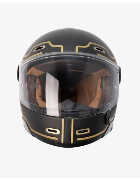 Casco Modulare By City 90 Degrees Gold Carbon | Stile Retrò e Omologazione R22.06