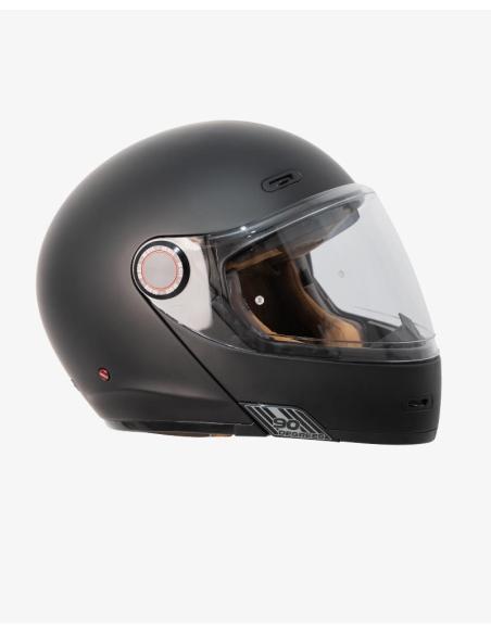 Modular Helmet By City 90 Degrees Matte Black | Retro Style and R22.06 Certification