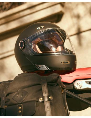 Modular Helmet By City 90 Degrees Matte Black | Retro Style and R22.06 Certification