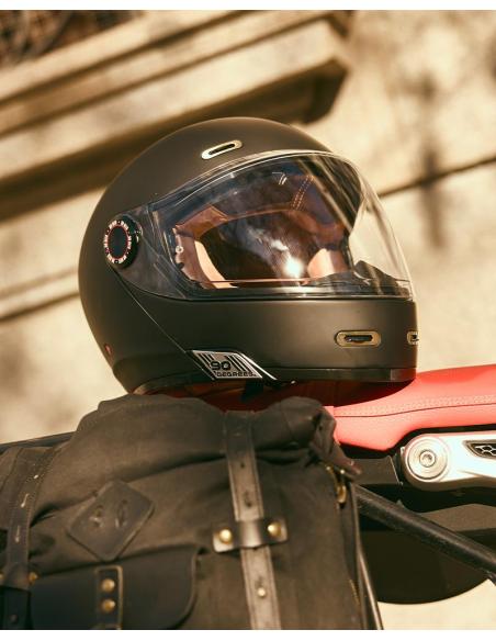Capacete Modular By City 90 Degrees preto mate | Estilo Retro e Homologação R22.06