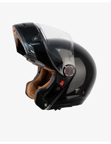 Casco Modular By City 90 Degrees negro brillo | Estilo Retro y Homologación R22.06