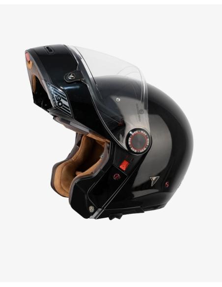 Casco Modular By City 90 Degrees negro brillo | Estilo Retro y Homologación R22.06