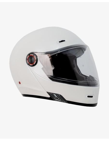 Capacete Modular By City 90 Degrees branco brilhante | Estilo Retro e Homologação R22.06