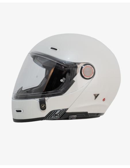 Casco Modular By City 90 Degrees blanco brillo | Estilo Retro y Homologación R22.06