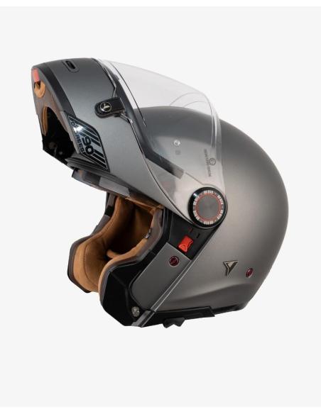 Capacete Modular By City 90 Degrees cinzento antracite mate | Estilo Retro e Homologação R22.06