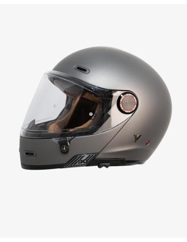 Capacete Modular By City 90 Degrees cinzento antracite mate | Estilo Retro e Homologação R22.06