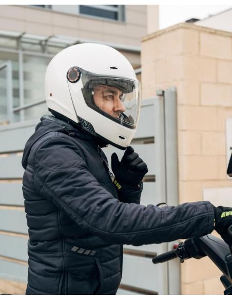 Modular Helmet By City 90 Degrees maniac glossy white | Retro Style and R22.06 Certification