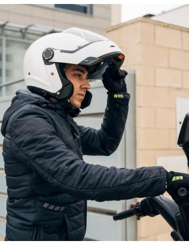 Casco Modulabile By City 90 Degrees maniac bianco lucido | Stile Retrò e Omologazione R22.06