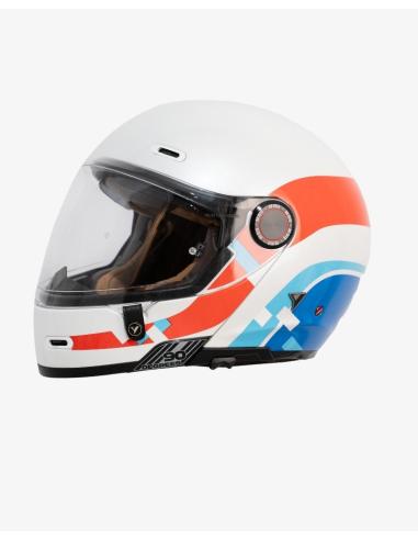 Casco Modular By City 90 Degrees maniac blanco brillo | Estilo Retro y Homologación R22.06