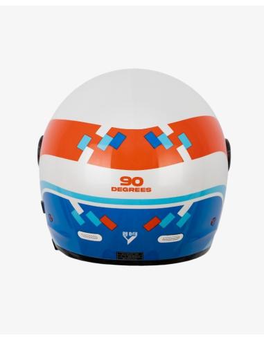Modular Helmet By City 90 Degrees maniac glossy white | Retro Style and R22.06 Certification