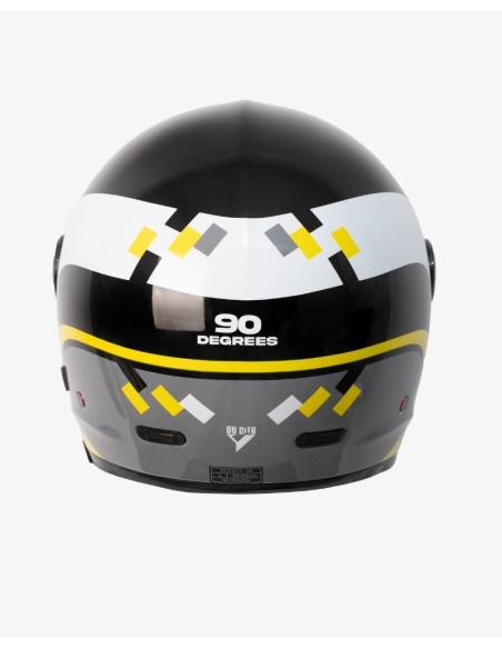 Capacete Modular By City 90 Degrees maniac preto brilho | Estilo Retro e Homologação R22.06