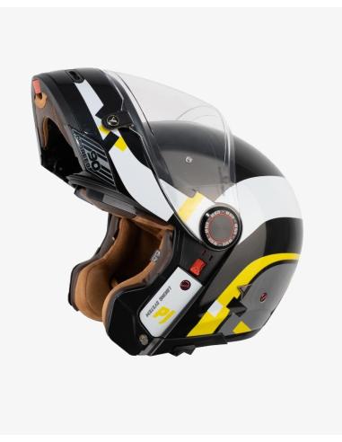 Casque Modulaire By City 90 Degrees maniac noir brillant | Style Rétro et Homologation R22.06