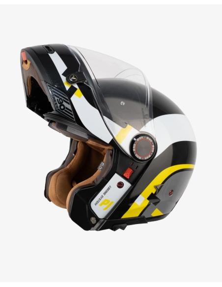 Casque Modulaire By City 90 Degrees maniac noir brillant | Style Rétro et Homologation R22.06