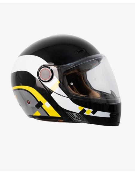 Casque Modulaire By City 90 Degrees maniac noir brillant | Style Rétro et Homologation R22.06
