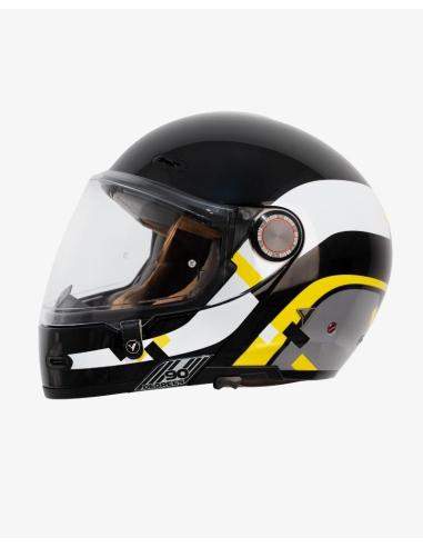 Casque Modulaire By City 90 Degrees maniac noir brillant | Style Rétro et Homologation R22.06