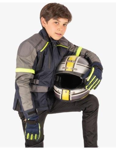 Jaqueta Infantil Moto By City Africa Junior | Cordura, Proteções CE e Impermeável