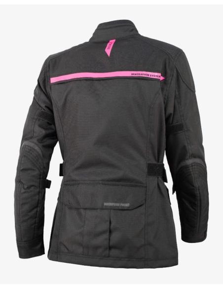 Jaqueta Mulher Moto By City Africa Lady Preta | Impermeável e Proteções CE