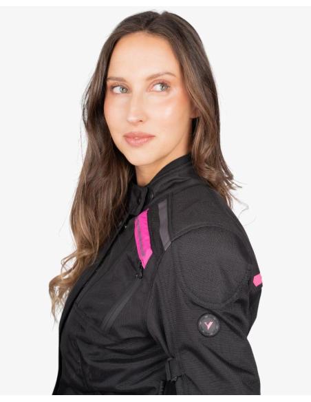 Veste Femme Moto By City Africa Lady Noire | Imperméable et Protections CE