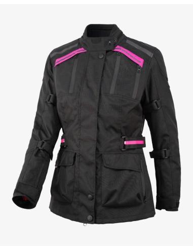 Women's Motorcycle Jacket By City Africa Lady Black | Waterproof and CE Protection