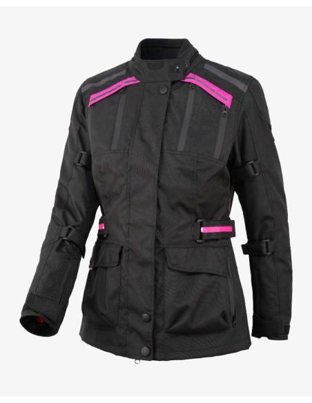 Jaqueta Mulher Moto By City Africa Lady Preta | Impermeável e Proteções CE