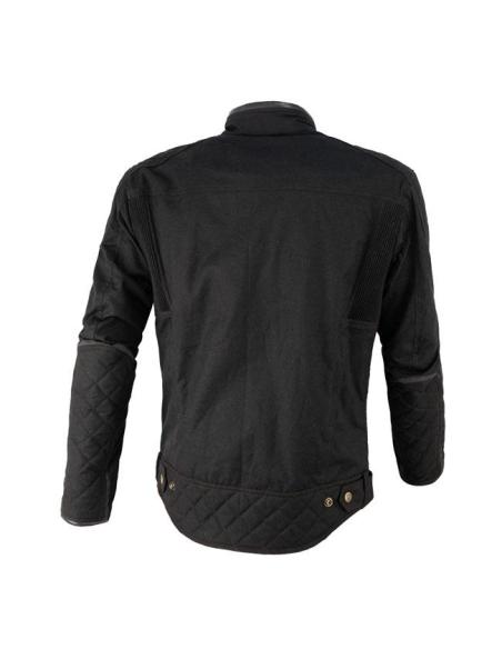 Motorcycle Jacket By City Belfast III Black | Waxed Cotton and Waterproof