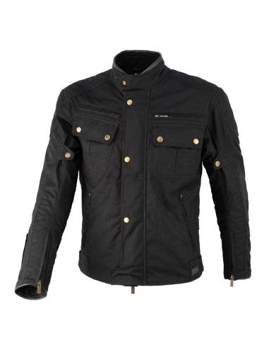 Giacca Moto By City Belfast III Nera | Cotone Cerato e Impermeabile