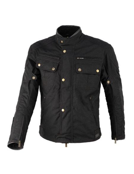 Giacca Moto By City Belfast III Nera | Cotone Cerato e Impermeabile