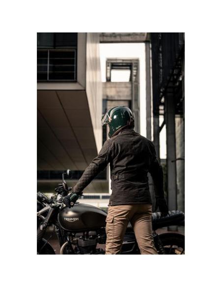 copy of JAQUETA MOTOCICLISTA LONDON III MASCULINA: ESTILO E SEGURANÇA EM ALGODÃO ENCERADO