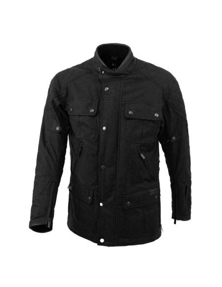 copy of LONDON III MEN'S MOTORCYCLE JACKET: STYLE AND SAFETY IN WAXED COTTON