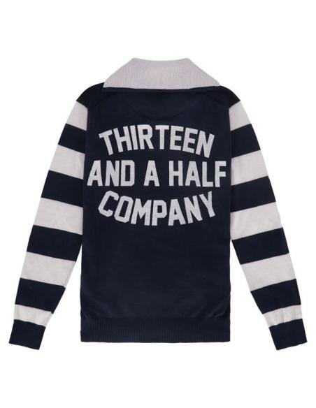 Sweat-shirt 13 1/2 Outlaw Navy | Style biker 100% coton