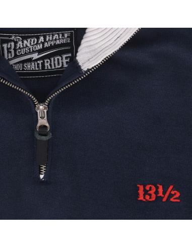 Sweater 13 1/2 Outlaw Navy | Biker Style 100% Cotton