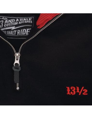 Sweater 13 1/2 Outlaw Noir/Rouge | Style biker authentique