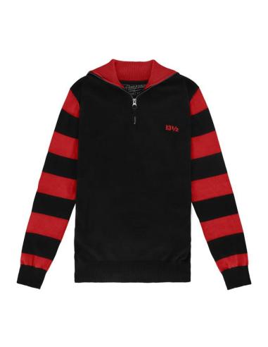 Sweater 13 1/2 Outlaw Black/Red | Authentic Biker Style