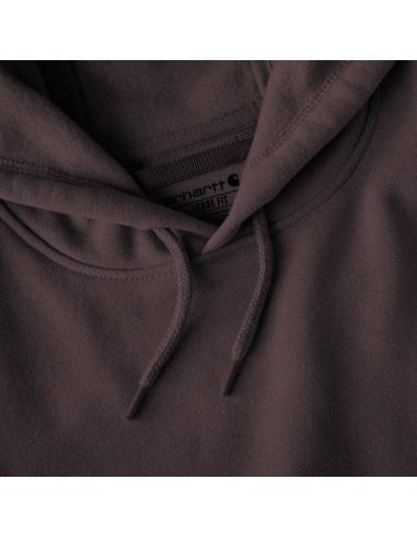 Carhartt Hoodie Logo Dark Sepia | Comodidad resistente