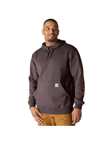 Carhartt Hoodie Logo Dark Sepia | Comodidad resistente