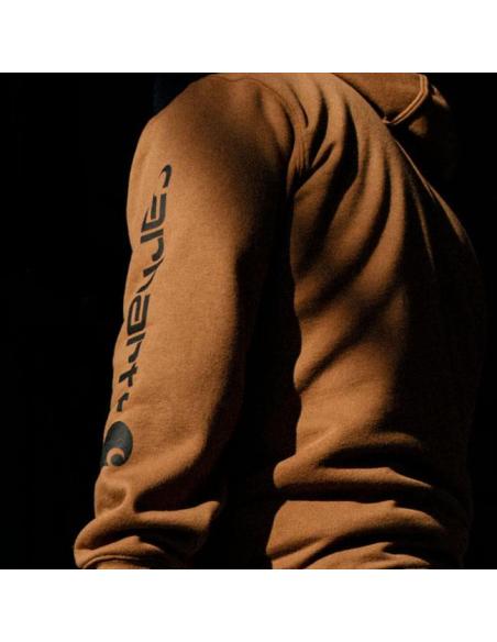Carhartt Hoodie Logo Carhartt® Brown | Sudadera resistente