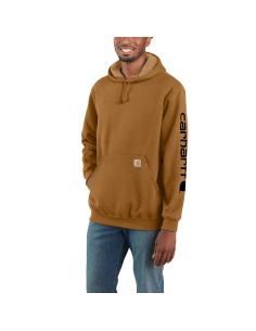 Carhartt Hoodie Logo Carhartt® Brown | Felpa resistente